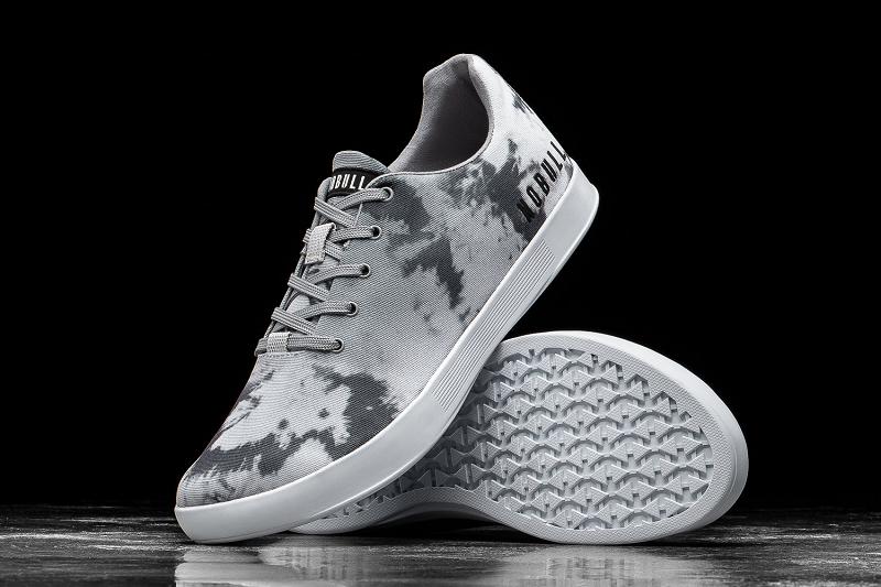 Nobull Cloud Tie-Dye Canvas Men's Trainers Dark / Grey | USA K1228O